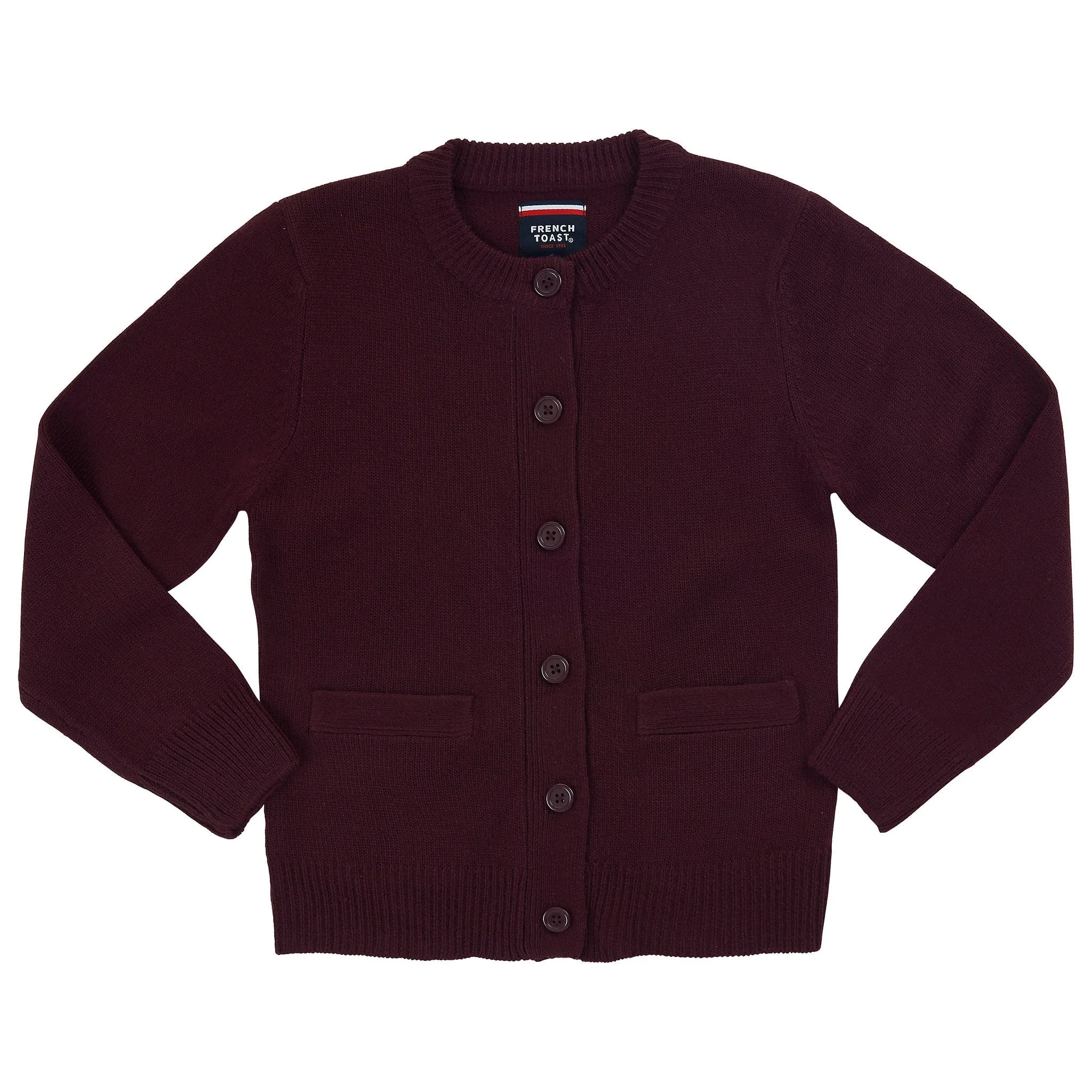 Anti-Pill Crew Neck Cardigan Sz XS-XXL (3 Colors)