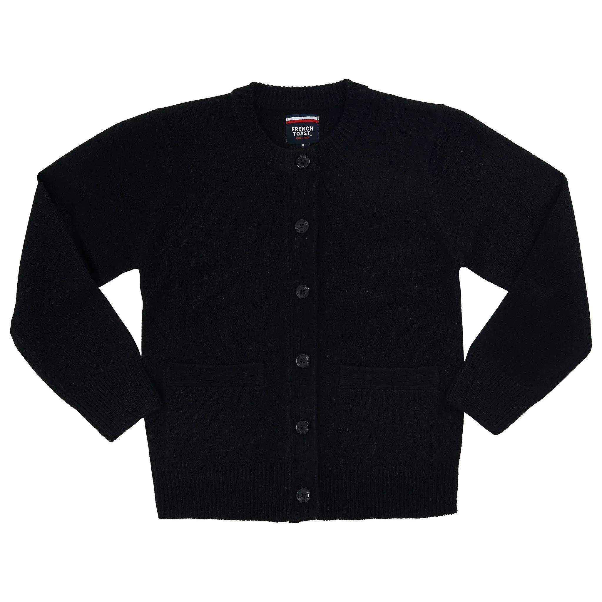 Anti-Pill Crew Neck Cardigan Sz XS-XXL (3 Colors)