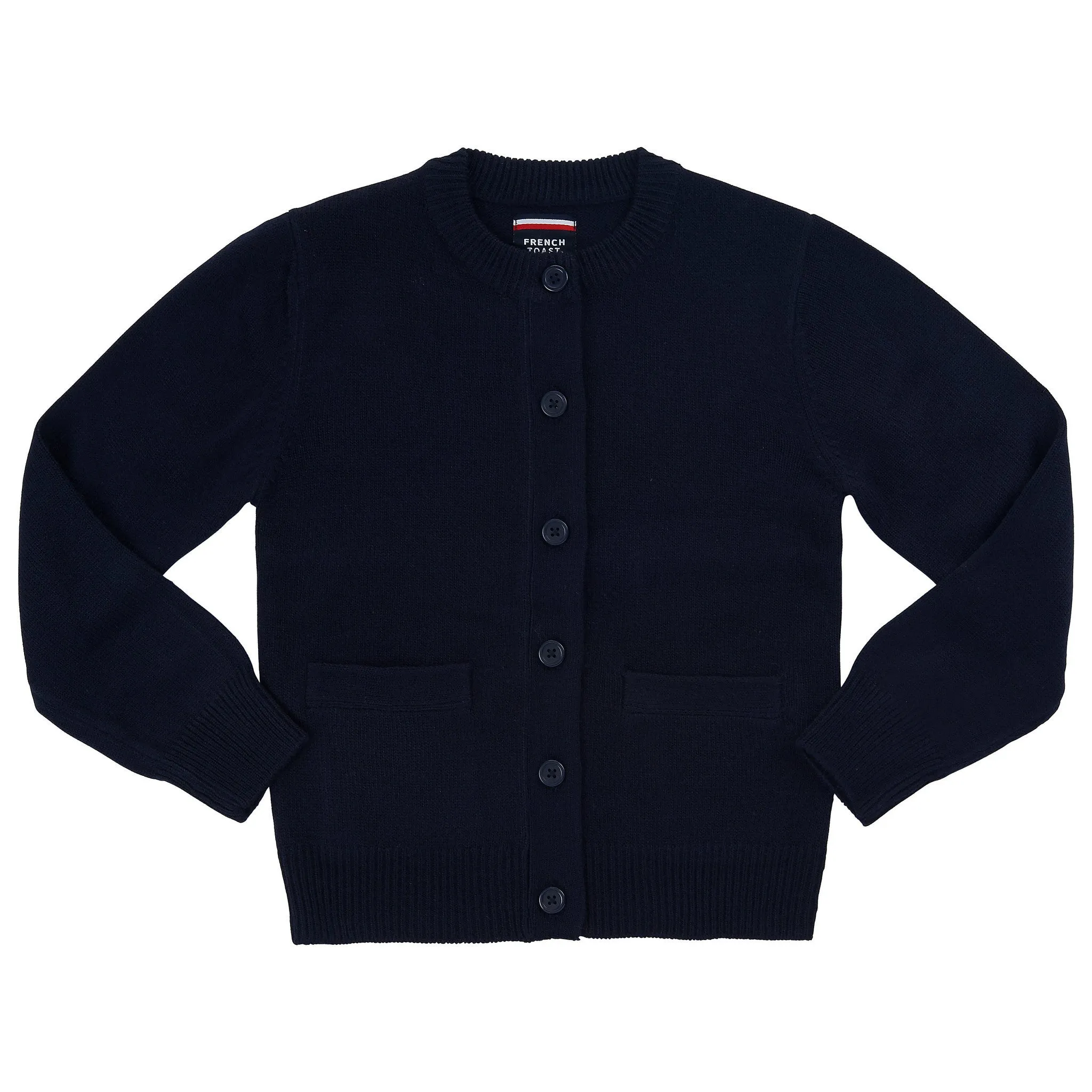 Anti-Pill Crew Neck Cardigan Sz XS-XXL (3 Colors)