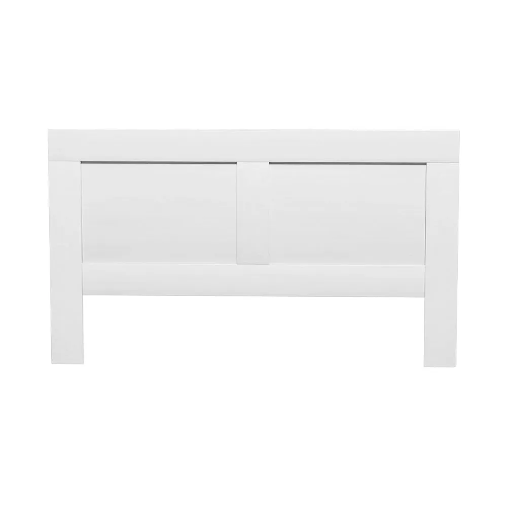 Artiss Bed Frame King Size Bed Head with Shelves Headboard Bedhead Base White