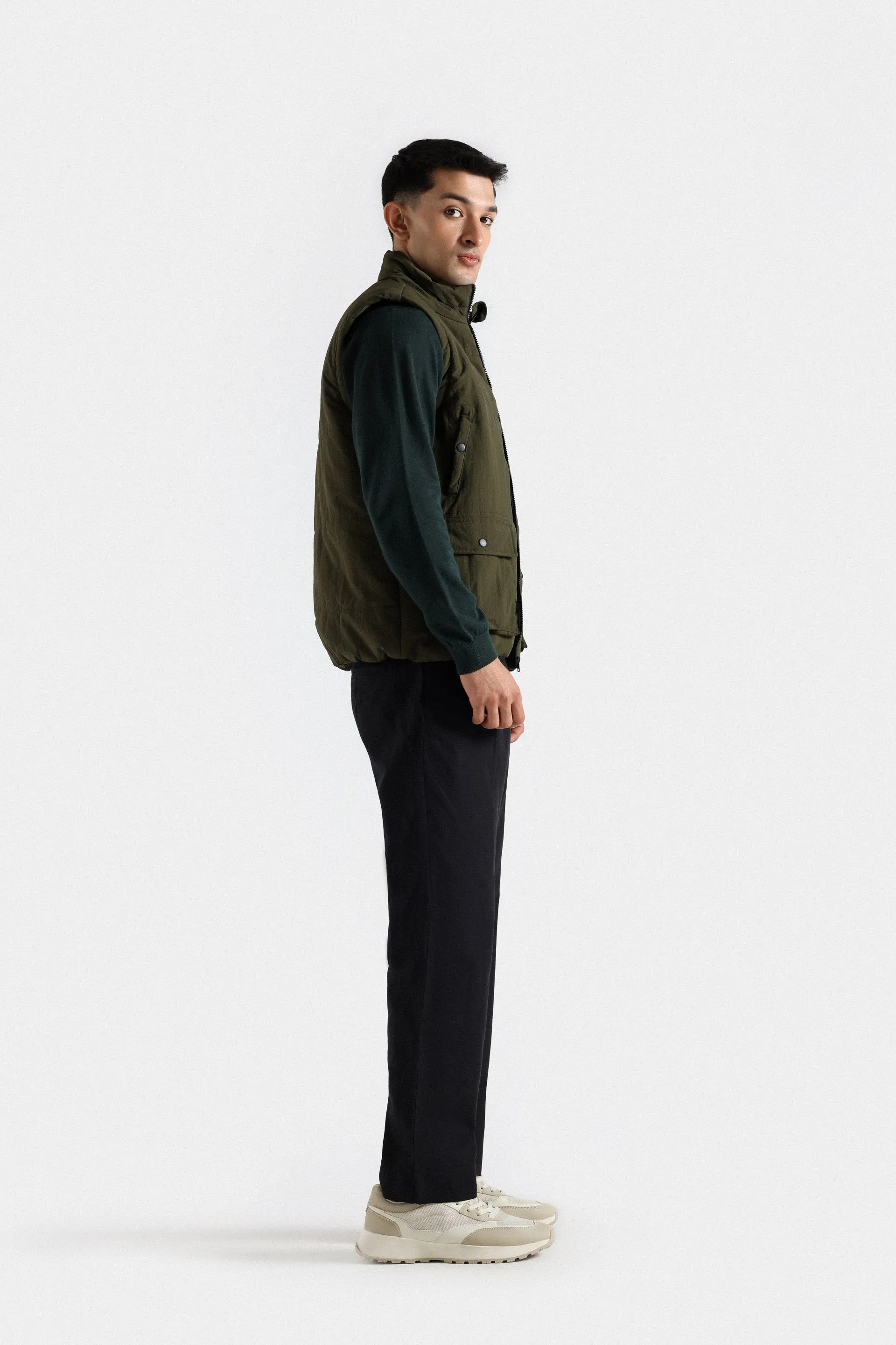 Basic Zip Up Gilet