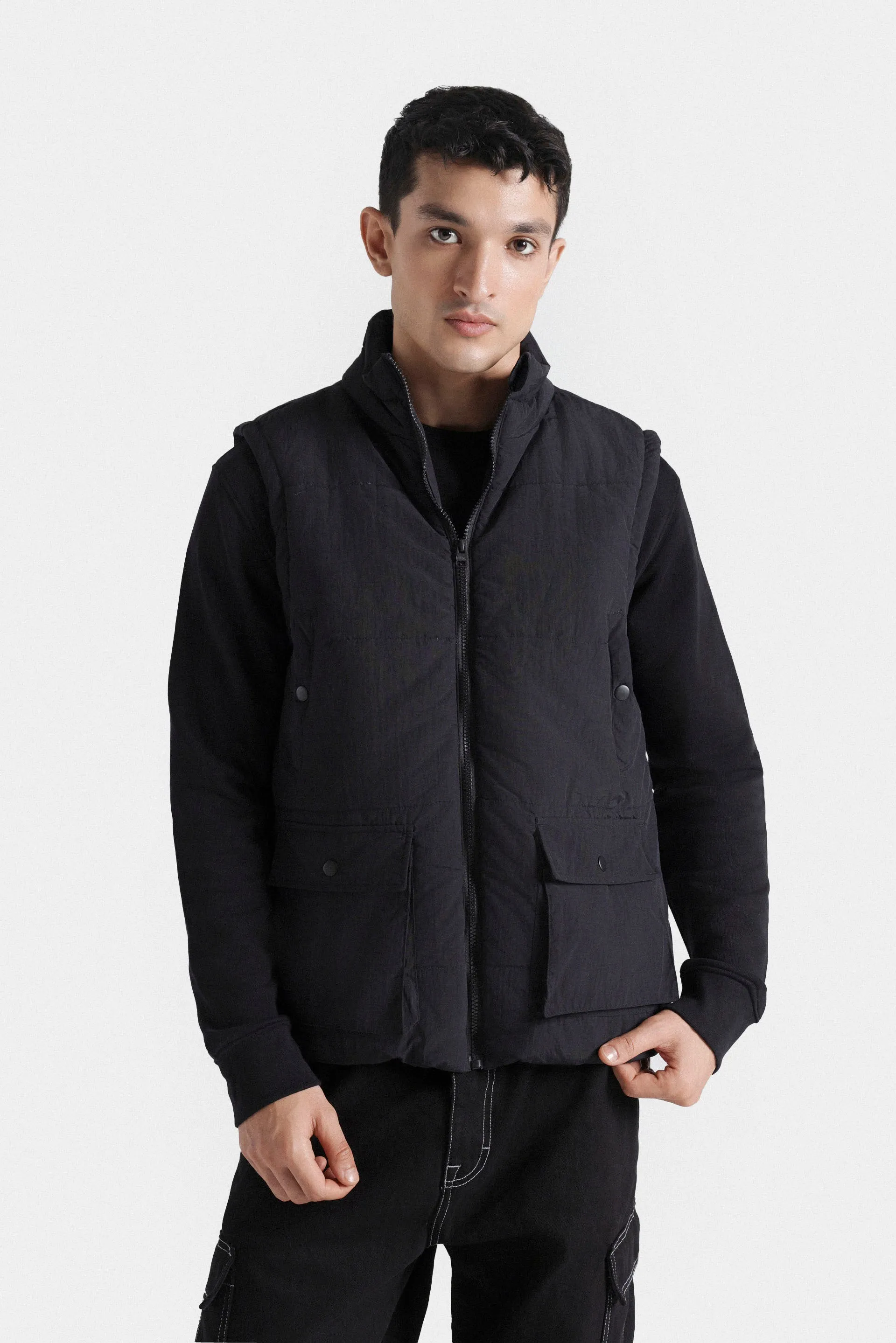 Basic Zip Up Gilet