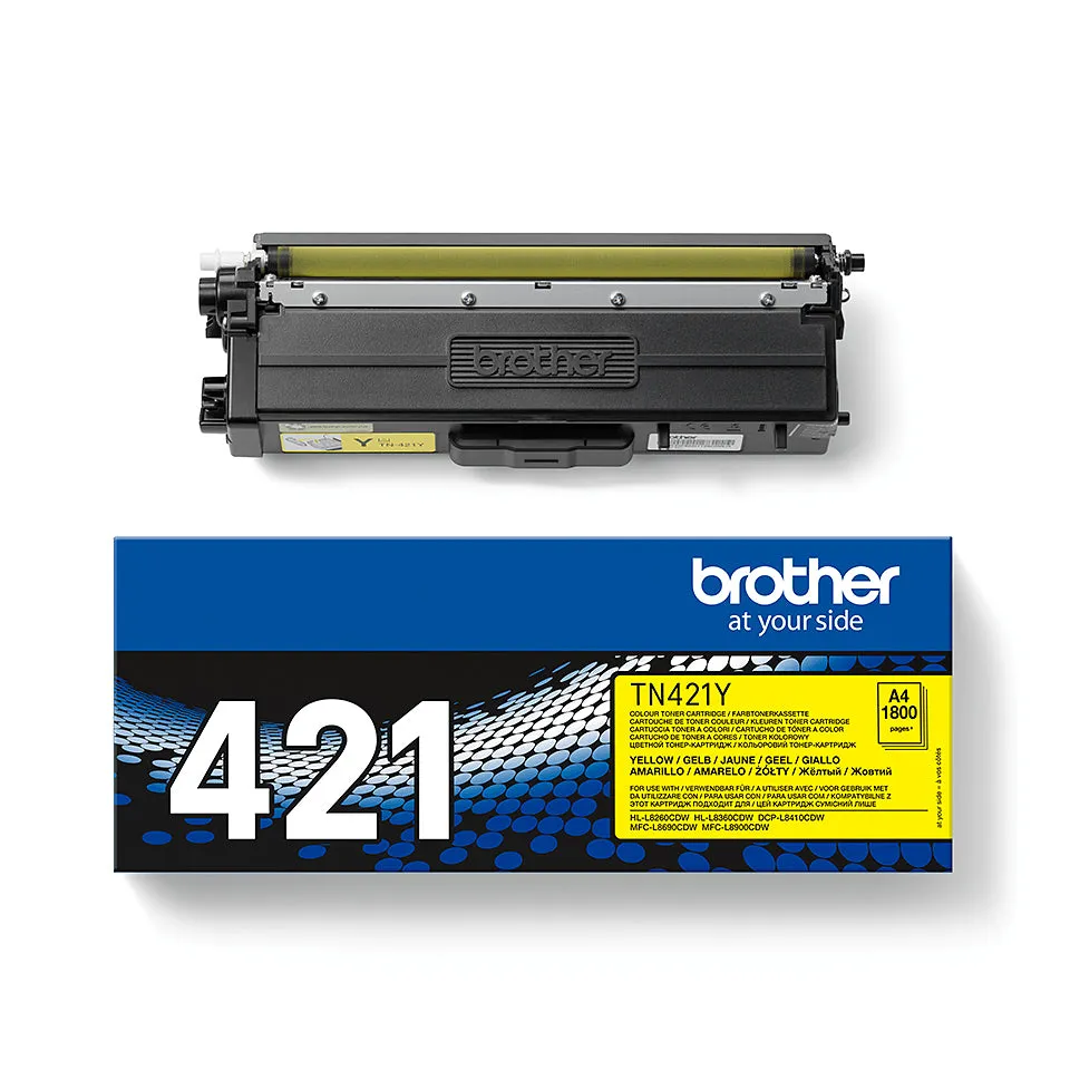 Brother Tn421y - Yellow - Original - Toner Cartridge - For Brother Dcp-L8410, Hl-L8260, Hl-L8360, Mfc-L8690, Mfc-L8900