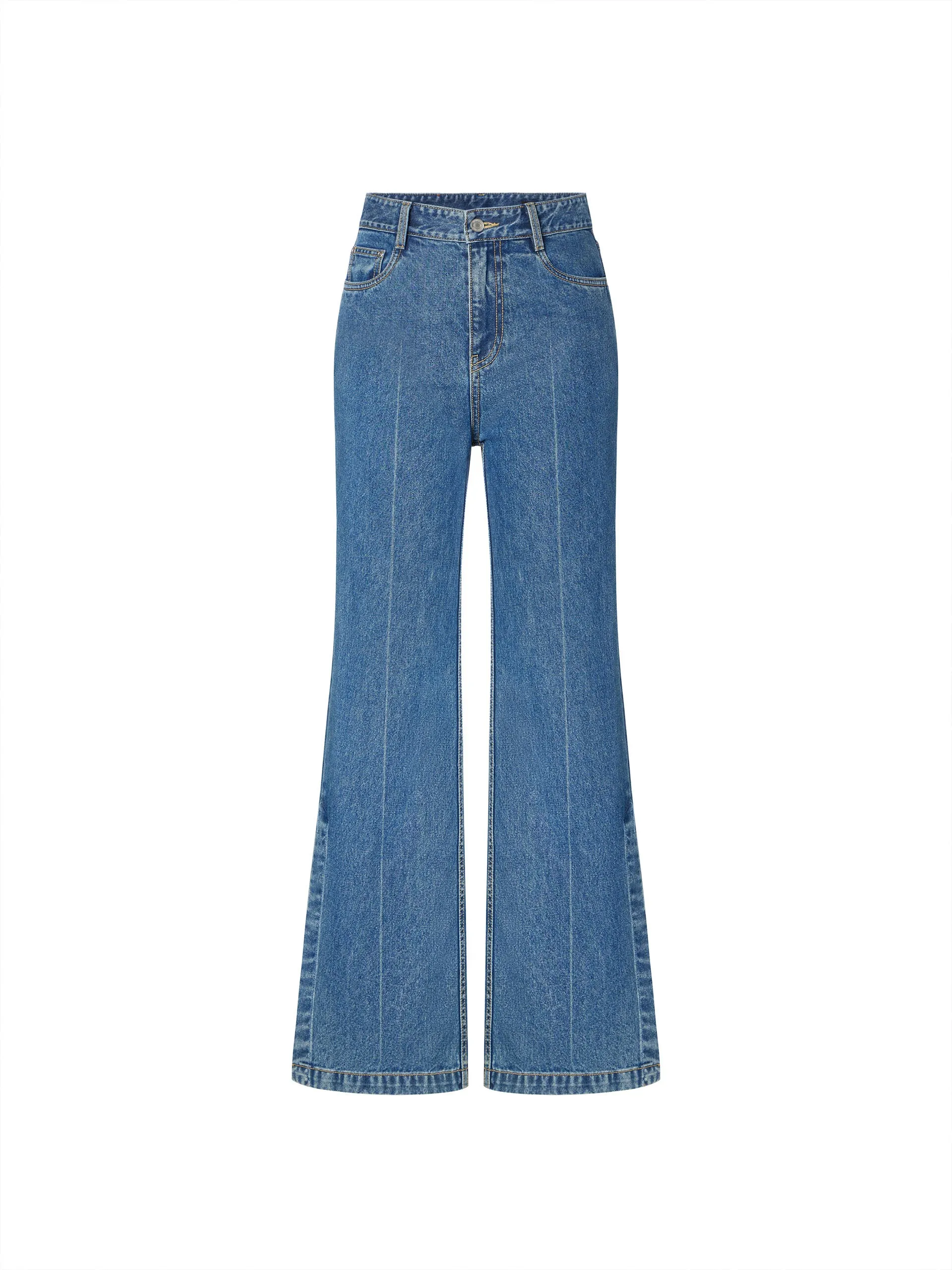 Flared Mid Waist Jeans