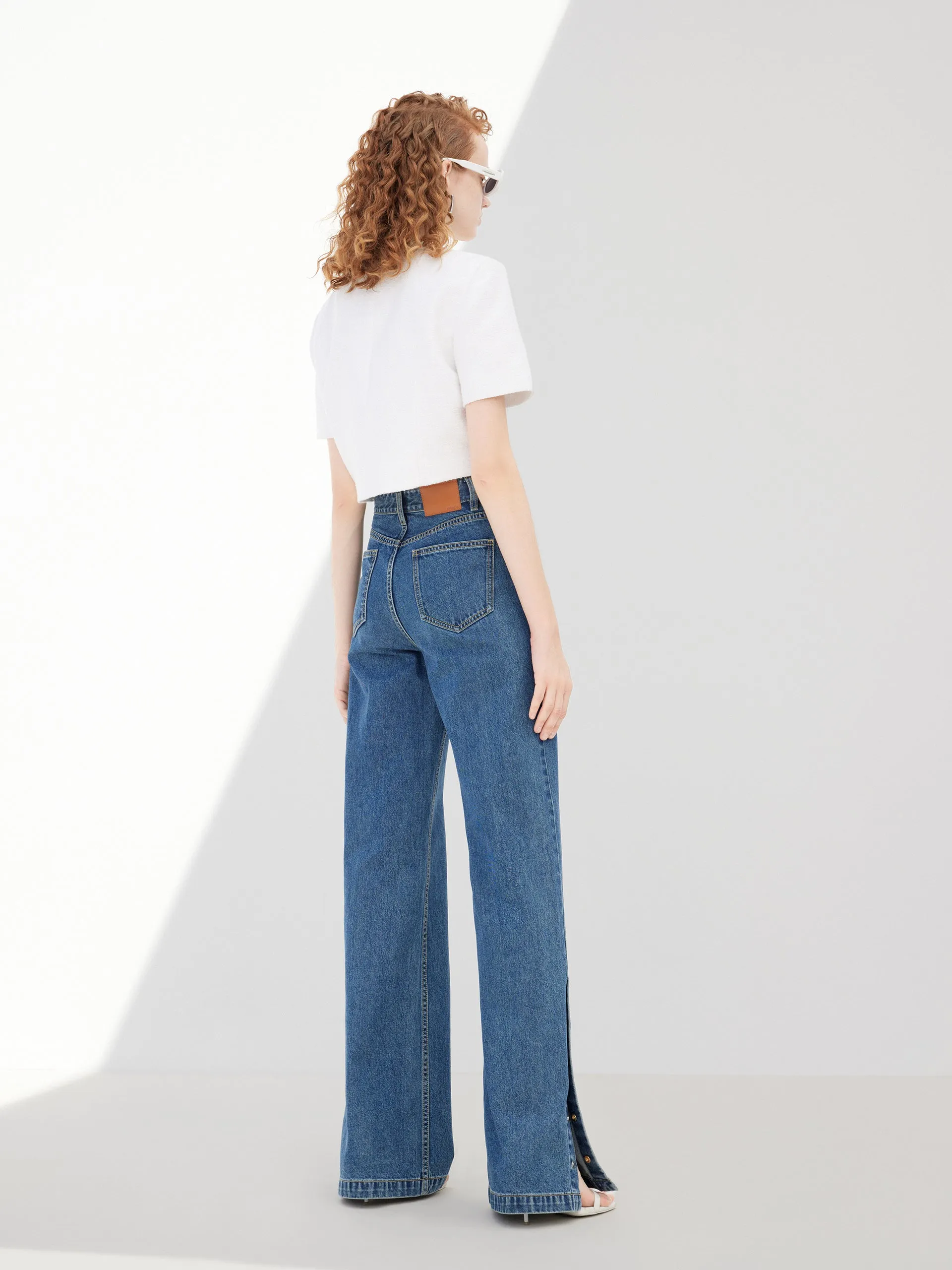 Flared Mid Waist Jeans