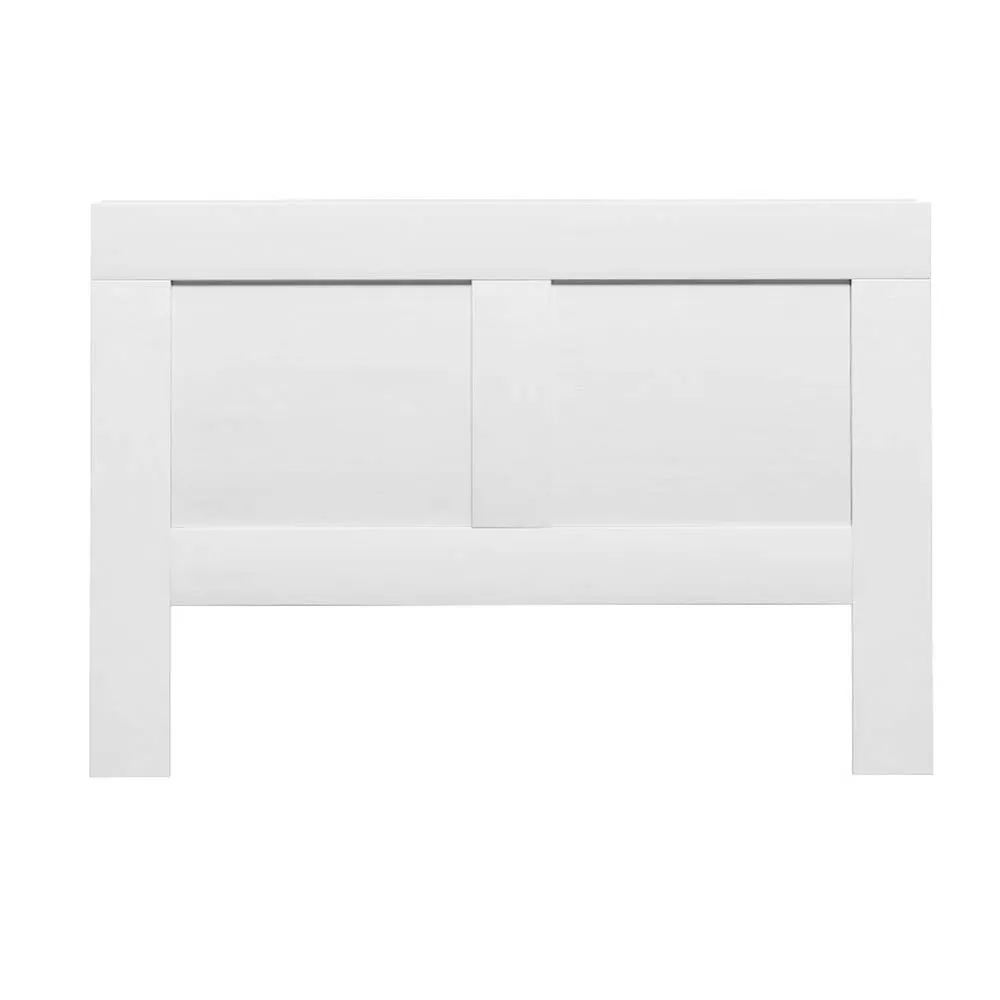 Glossy White Queen Bed Headboard with Shelves - Artiss