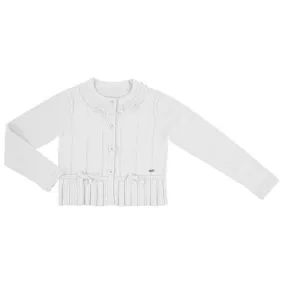 Mayoral - Bow Cardigan - White