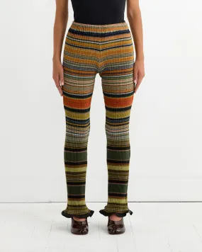 Milo Pleated Knit Trouser in Enno
