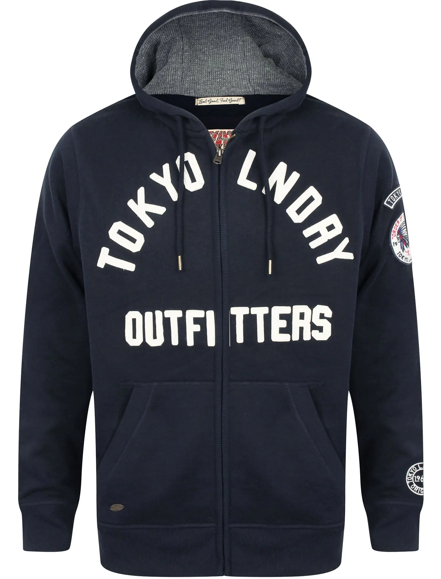 Mount Chippewa Zip Through Hoodie in Dark Navy - Tokyo Laundry