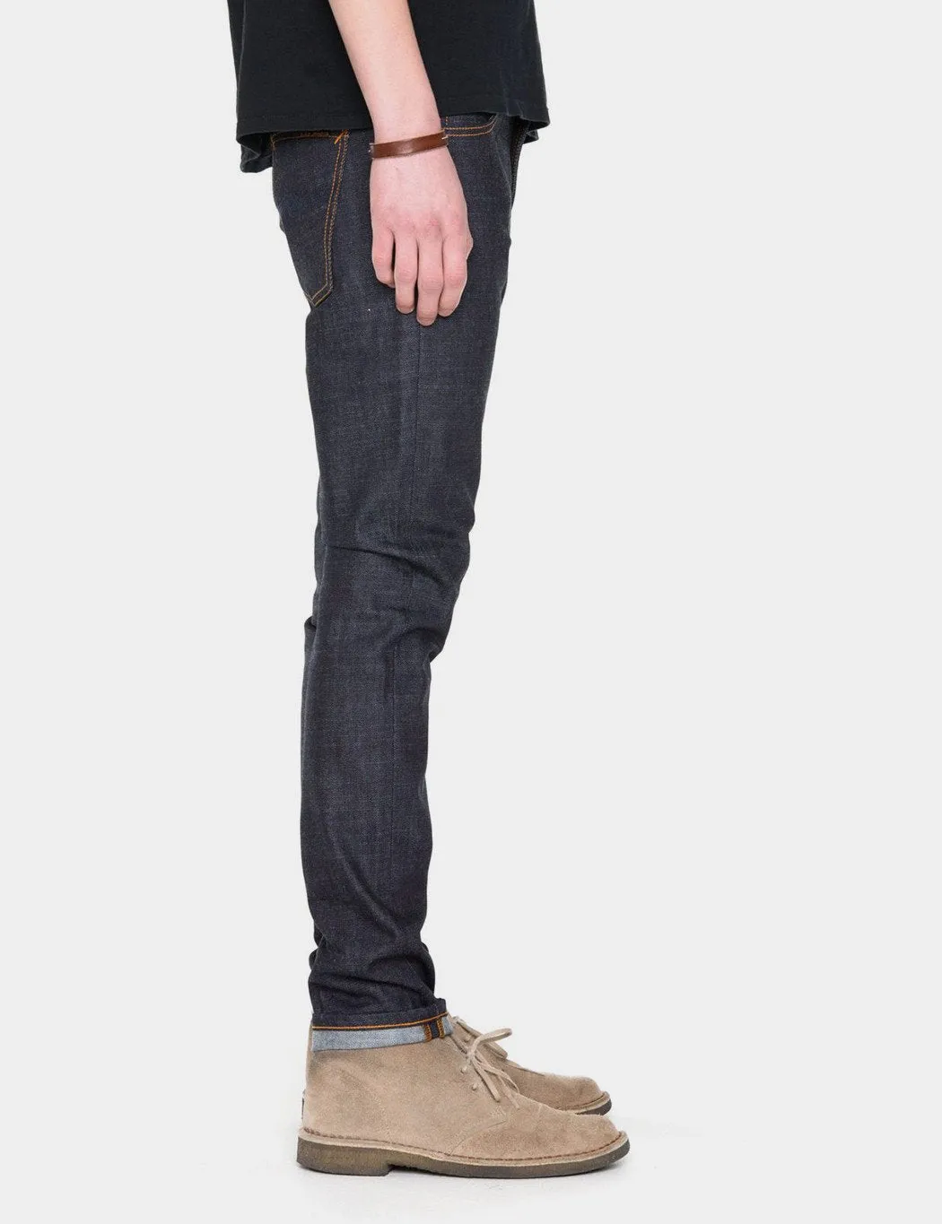 Nudie Lean Dean Jeans (Slim Tapered) - Dry Slow Blue