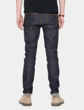 Nudie Lean Dean Jeans (Slim Tapered) - Dry Slow Blue