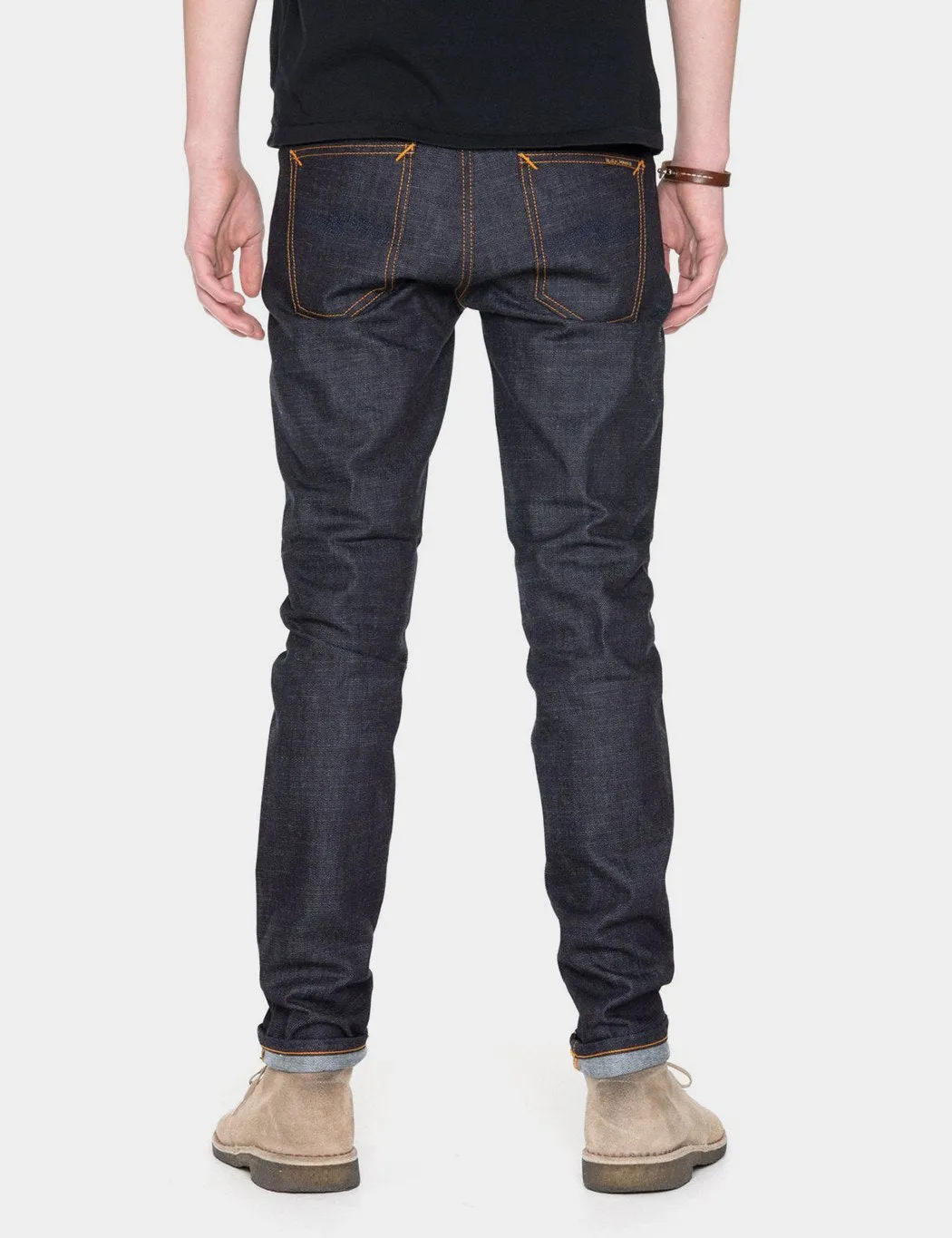 Nudie Lean Dean Jeans (Slim Tapered) - Dry Slow Blue