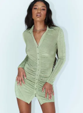 Power Of Love Mini Dress Green