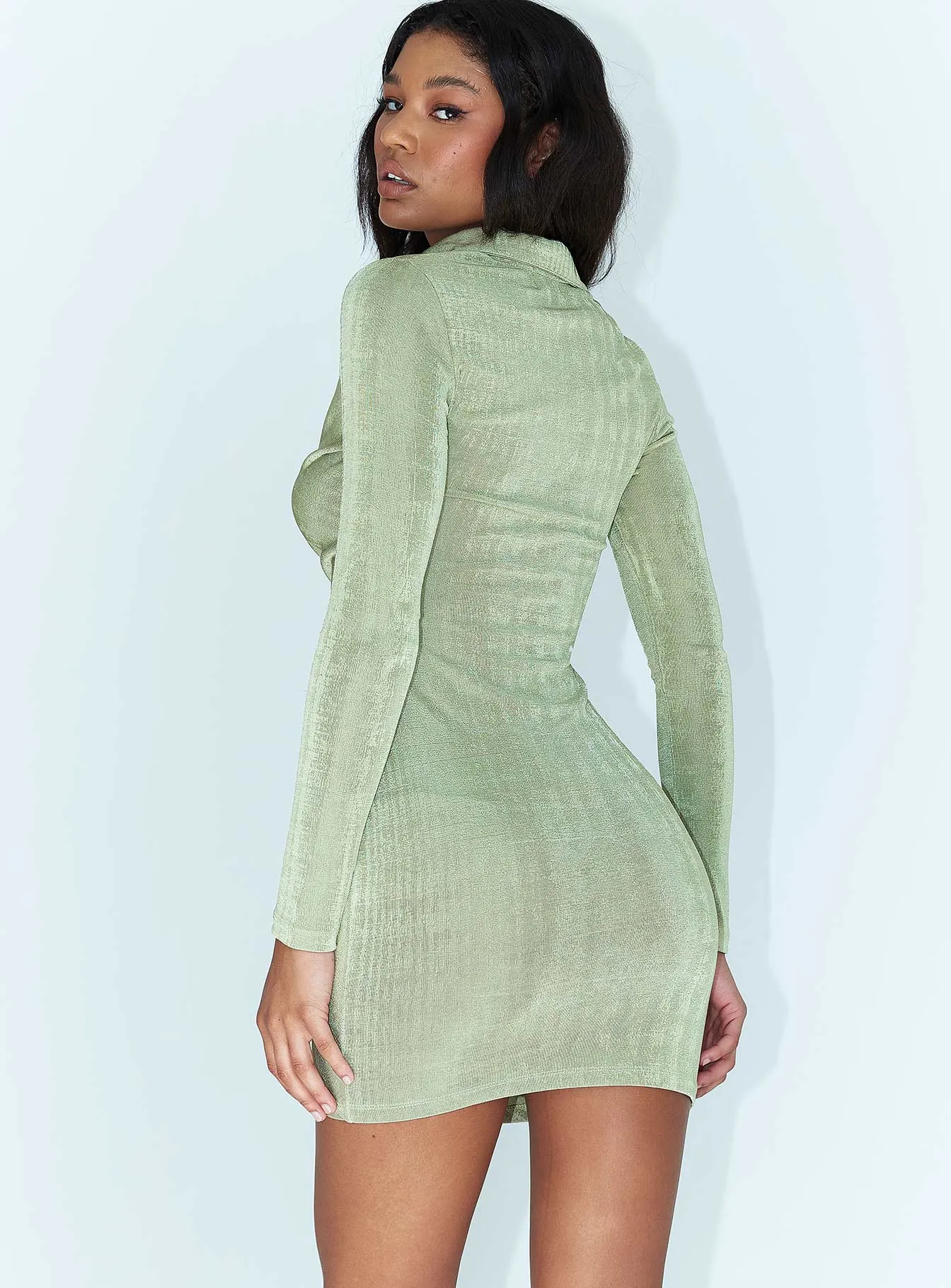 Power Of Love Mini Dress Green