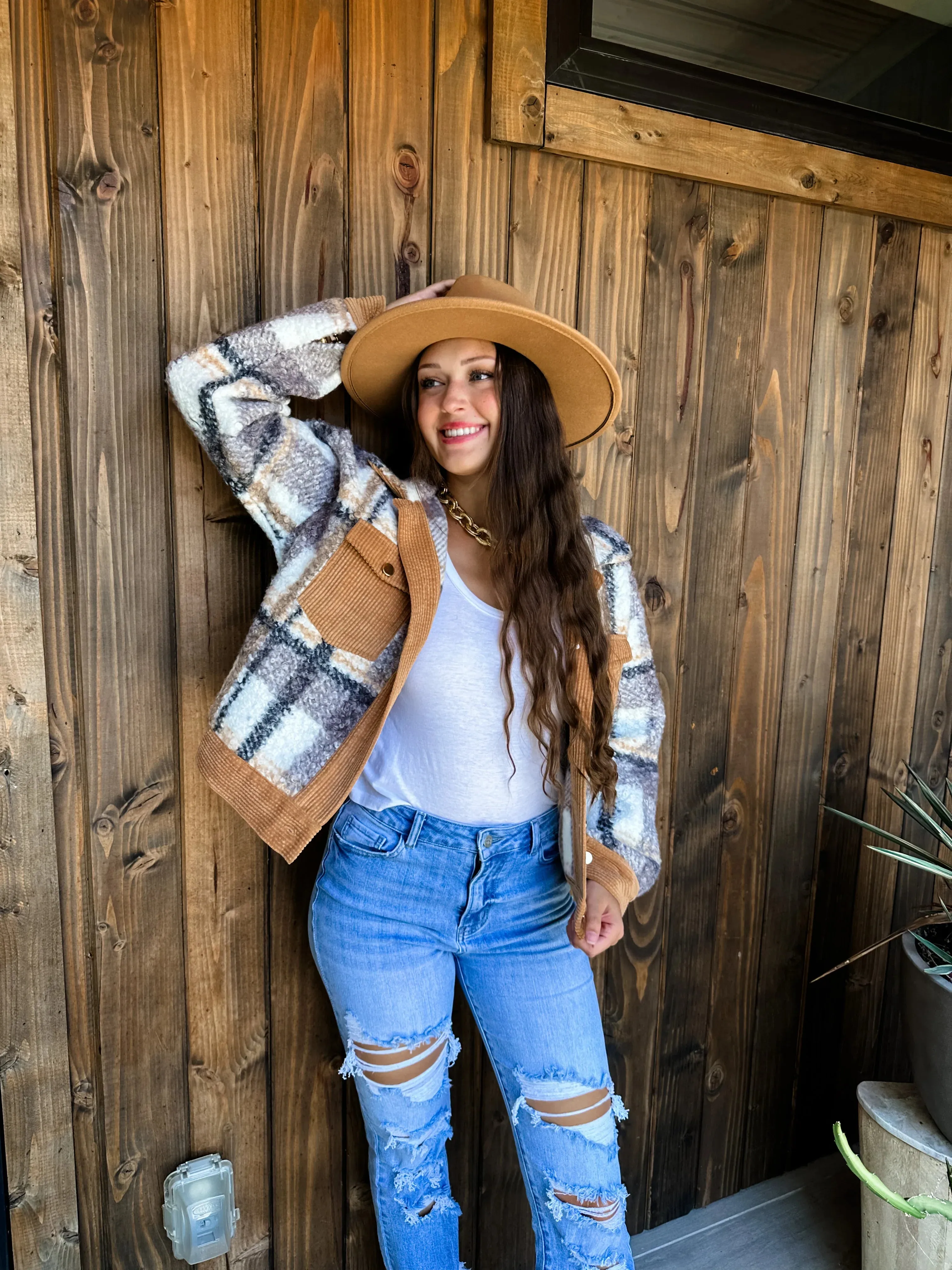 PREORDER: Closes 9/5 Breckenridge Plaid Shacket in Two Colors