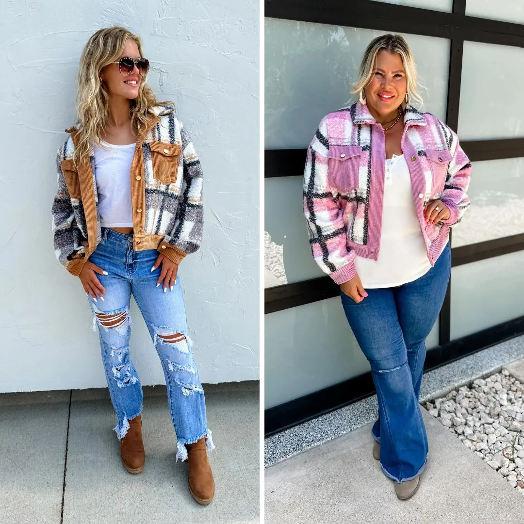 PREORDER: Closes 9/5 Breckenridge Plaid Shacket in Two Colors