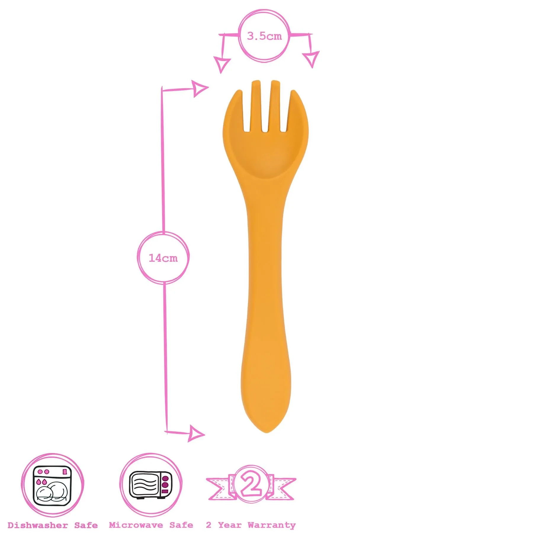 Silicone Baby Weaning Fork - By Tiny Dining