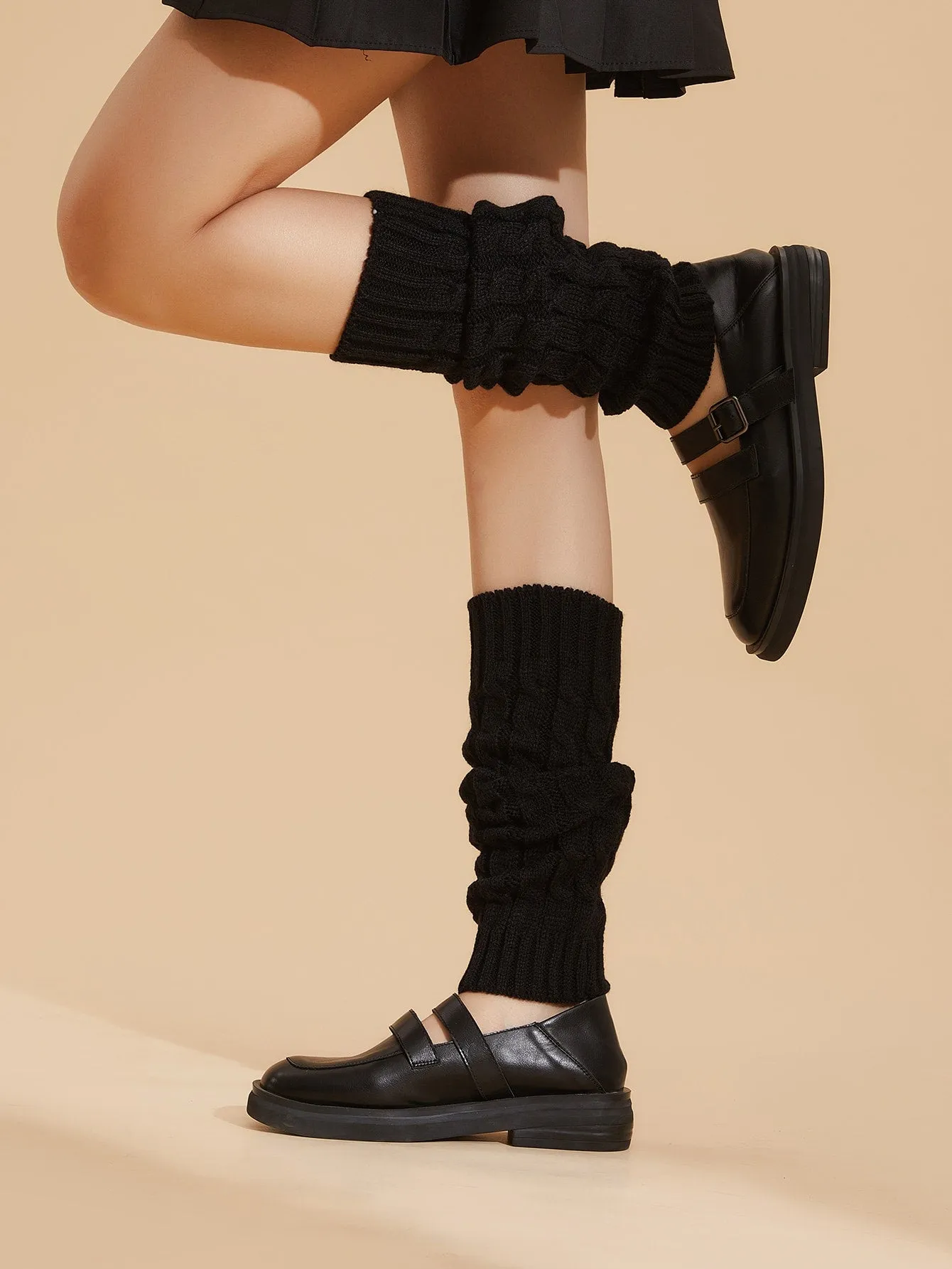 Solid Knit Leg Warmers