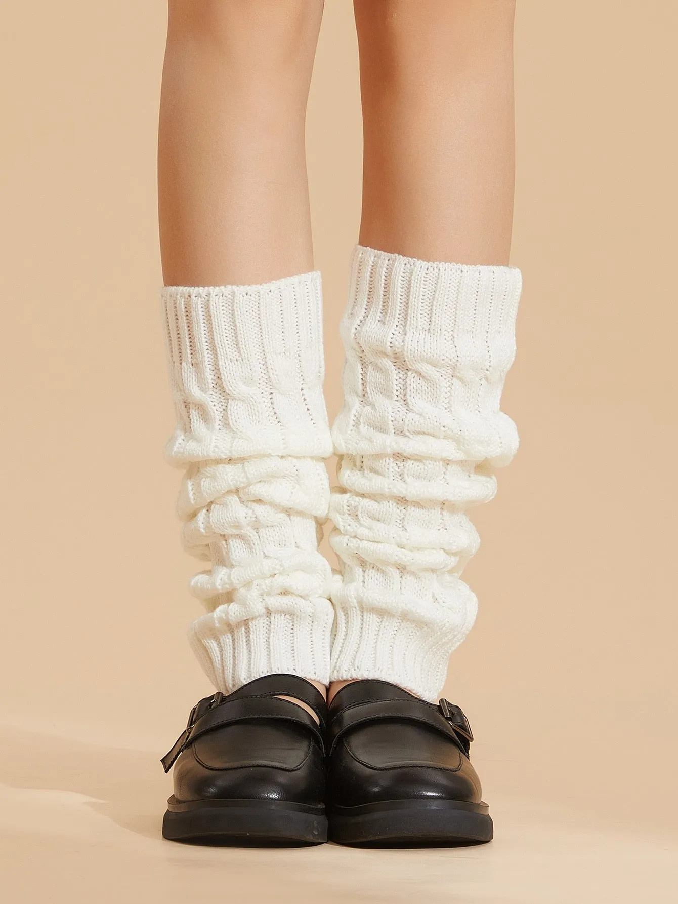 Solid Knit Leg Warmers