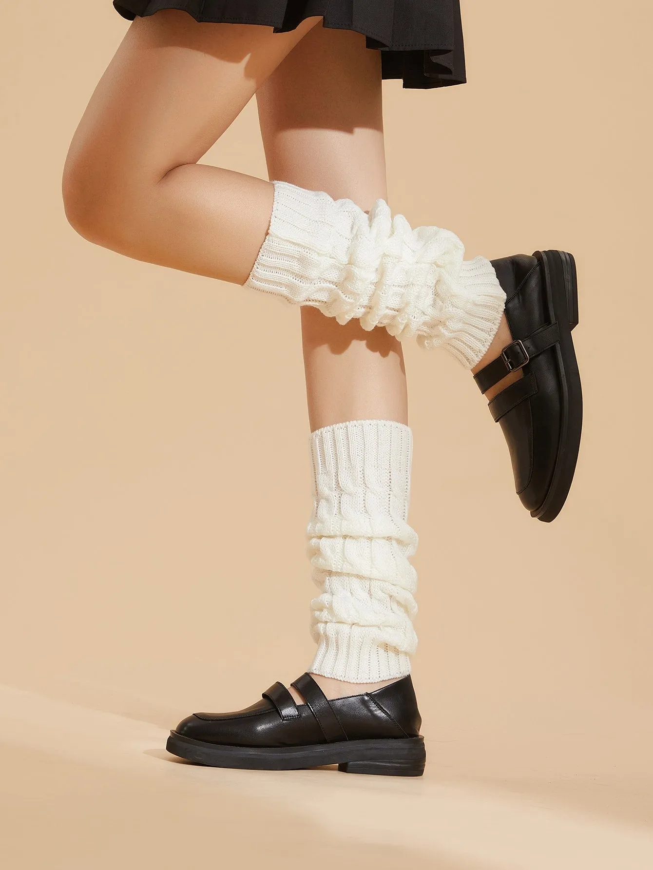 Solid Knit Leg Warmers