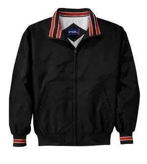 Sport-Tek - Nylon Jacket with Stripe Trim.  JP64