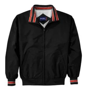 Sport-Tek - Nylon Jacket with Stripe Trim.  JP64