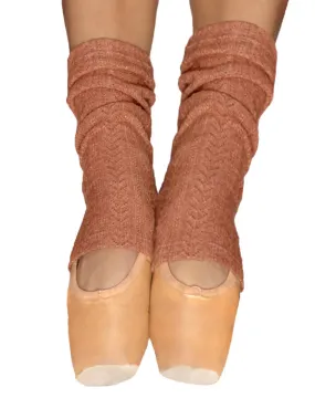 Stirrup Legwarmers Knit Sandstone