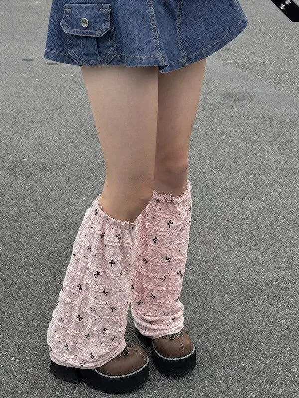 Sweet bows ballet core leg warmers