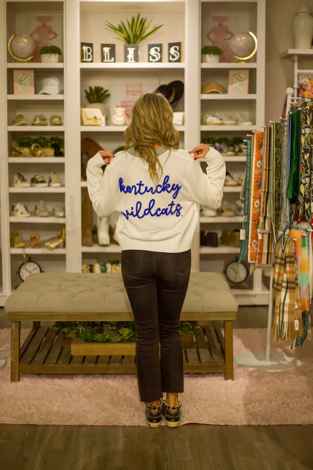 The Kentucky Wildcats Glitter Script Cardigan