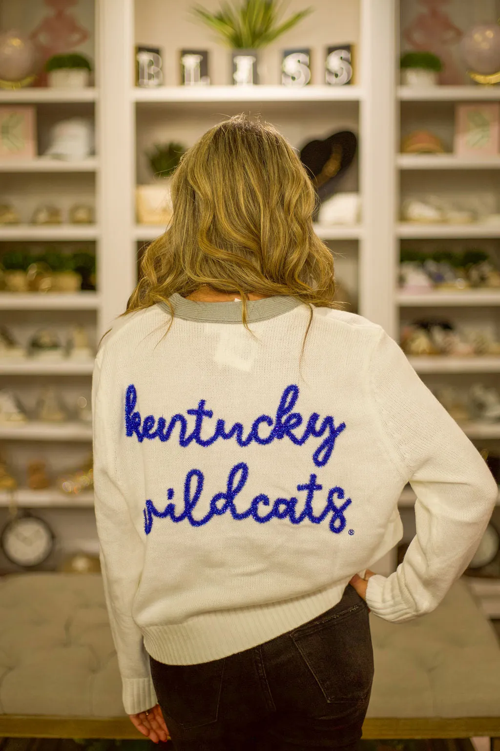 The Kentucky Wildcats Glitter Script Cardigan