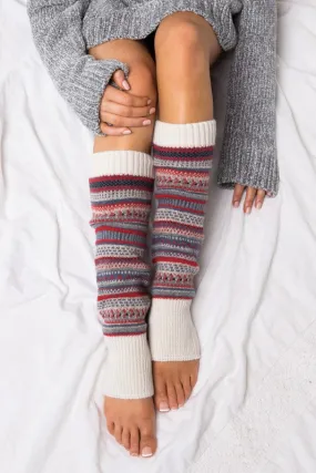 Yummy Thick Cozy Taupe Knitted Leg Warmers